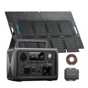 BLUETTI EB3A 600W Tragbare Powerstation 268Wh Solarmodule 60W/100W Solarpanel