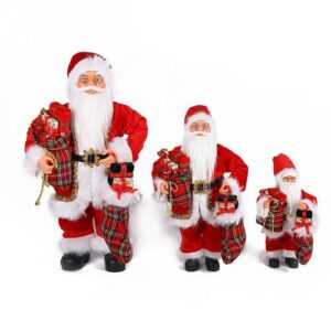 Weihnachtsmann Figur 30cm/46cm gross Santa Claus Nikolaus Weihnachten Deko