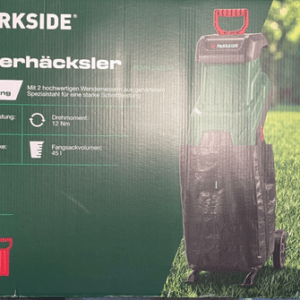 PARKSIDE Messerhäcksler Gartenhäcksler Schredder + Sack, Überlastschutz 2400 W