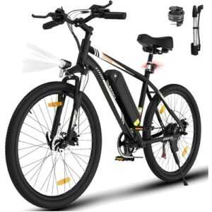 Pedelec E-Bike 26 Zoll mit abnehmbarem Akku und komfortablem Sitzdesign