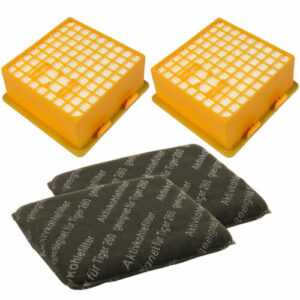 Filter Set mit 2 Microfilter + 2 Kohlefilter geeignet für Vorwerk Tiger 260