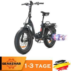E Bike Klapprad 20Zoll Elektro Fahrrad 25km/h Mountainbike Moped E-City Bike 48V