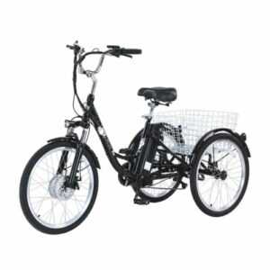 350W 20AH Elektro Dreirad E-Bike 24 Zoll 3 Räder Fahrrad Cargo Trike Mit Korb EU