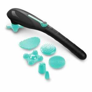 medisana HM 650 Handmassagegerät mit 6 Aufsätzen, elektr. Vibrationsmassagegerät