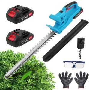 Akku Heckenschere Strauchschere inkl. 2 Akkus und Ladegerät For 18V Makita Akku