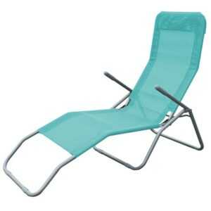 Siestaliege Kippliege Sonnenliege Strandliege Gartenliege klappbar petrol B-Ware