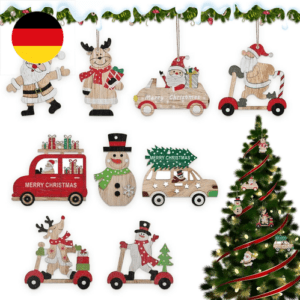 Weihnachtsbaumschmuck aus Holz,27 Stück Holzanhänger Weihnachten Weihnachtsdeko