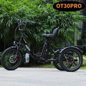 ONESPORT OT30PRO Elektro-Dreirad 20'' Elektrofahrrad 500W Klappbar Cargo Trike