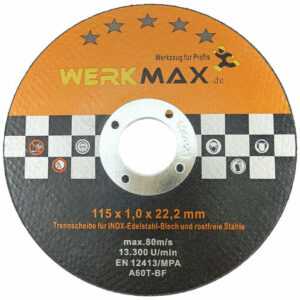 WMS Trennscheiben Ø115mm x 1,0 mm | Stahl Inox Metall Flexscheiben 10-500 Stk.