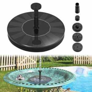 Springbrunnen Solar Zierbrunnen Teichpumpe Solarpumpe Brunnen Gartenteich 1.4W