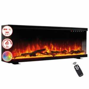 KAMINIO Elektrokamin LEA - Elektrischer 3-in-1 Kamin mit Panoramaview