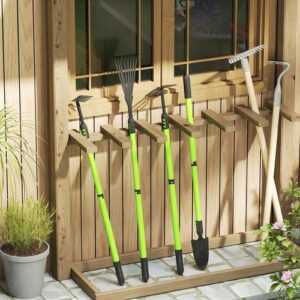 Outsunny Gartenwerkzeug-Set 4 Stück Gartengeräte-Set mit Schaufel Gartenhacke
