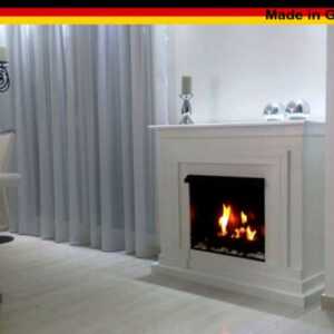 GELKAMIN ETHANOLKAMIN KAMIN CAMINO FIREPLACE MODELL BERLIN Deluxe Royal Weiss