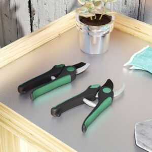 Outsunny Gartenwerkzeug Set 2 Stück Garten Werkzeug aus Metall Gartengeräte