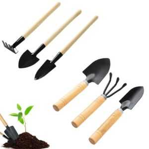 Gartenwerkzeug Set, 6-teiliges Gartengeräte Set Mini Gartengeräte Gartenschau...