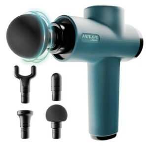 Antelope by Beurer BOOM Massagepistole, kompakte Massage Gun mit 4 Aufsätzen