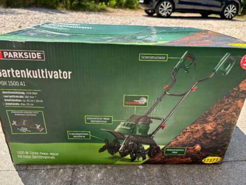 Leistungsstarke Gartenfräse, Bodenhacke PARKSIDE PGK  1500 A1, 1.500 W, NEU+OVP