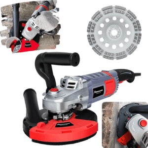FANZWORK Betonschleifer Betonfräse Winkelschleifer + Diamantschleiftopf 180mmPRO