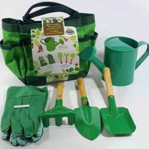 Gartengeräte Set Kinder mit 6 Teile Handschuhe Schaufel Gießkanne Rechen TOP NEU