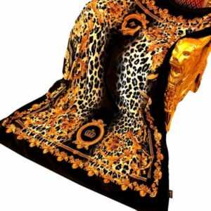 Luxus Wohndecke Pompöös by Casa Padrino Barock Leopard Gold by