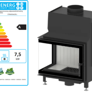 Kaminofen Kamineinsatz BImSchV2 mit 5,5-14KW STMA 56x43.L  Holzofen Kamin Modern