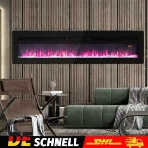 Deko Flammeneffekt mit Fernbedienung 40,50,60 Inch Wandkamin Elektrokamin Kamin