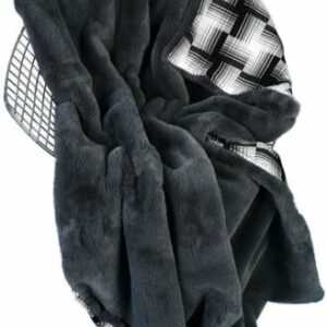 Webpelzdecke Felldecke Kuscheldecke Plaid 130x170 Amala anthrazit
