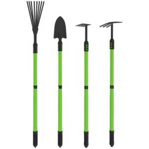 Gartenwerkzeug-Set 4 Stück Gartengeräte-Set mit Schaufel Gartenhacke Grün