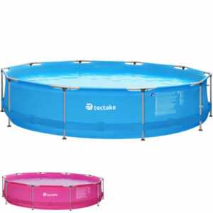 Swimmingpool Komplettset Garten Steelframe Schwimmbecken Quick up rund Ø 360cm