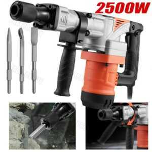 2500W Schlagbohrmaschine Bohrhammer Meißelhammer Stemmhammer SDS-Plus Mit Koffer