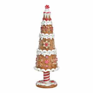 Gingerbred Tannenbaum Lebkuchenbaum Nostalgie Weihnachtsdekoration Polyresin 8xH