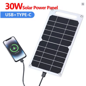 Solar Panel 30W USB Wasserdicht Outdoor Camping Wandern Ladegerät
