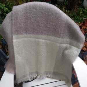 Mohairdecke/ Wohndecke/ Plaid***142x185***beige-grau***NEU!