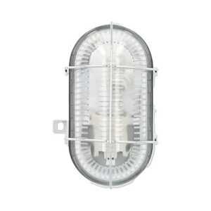 Unitec Wandlampe Ovalleuchte Schiffsarmatur Grau IP44 max. 60W E27 Schutzkorb