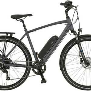 PROPHETE E-Bike Herren 28" 28Zoll Trekking E Bike bis 120km grau
