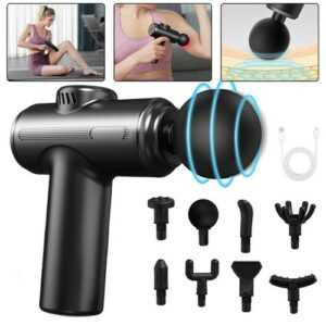 Massagepistole Massagegerät Massage Gun mit 8 Massageköpfen 99 Geschwindigkeiten