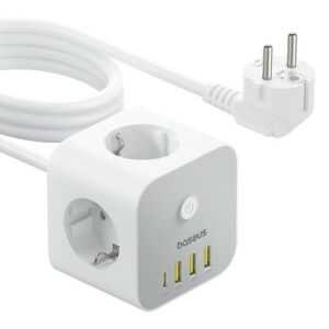 Baseus Steckdosenleiste Würfel Ladestation 3 Sockets + 3 x USB A + 1 x Typ-C