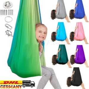 Kinder Therapie Schaukel Hängematte Therapieschaukel 360° Drehend 280x150cm