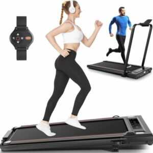 Walking Pad Laufband 140kg Elektrisch Heimtrainer LED-Anzeige 6km/h für Zuhause