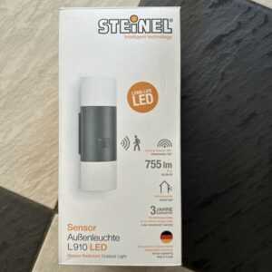 Steinel Sensor-Außenleuchte L 910 LED Wandleuchte anthrazit 11 Watt