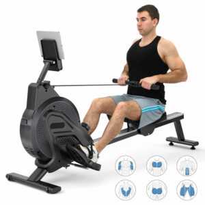 Magnetisches Rudergerät Cardio-Training Fitness 16 Einstellbaren Widerständen