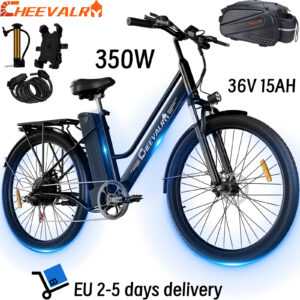 E-Bike 26 Zoll CHEEVALRY C26 350W 36V 15AH 26Zoll Fahrrad Citybike Pedelec 100KM