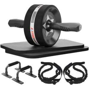 Bauchtrainer Set, Bauchmuskeltrainer, Liegestützgriffe, Fitnessgerät, Krafttr...