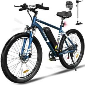 Pedelec E-Bike 26" E-Mountainbike 45-80 km - Abnehmbarer Akku, Gabelfederung