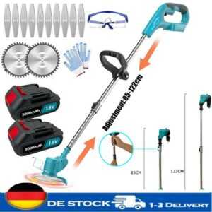 Für Makita DUR181Z Akku-Rasentrimmer Motorsense Elektro Kantenschneider 18V 3Ah