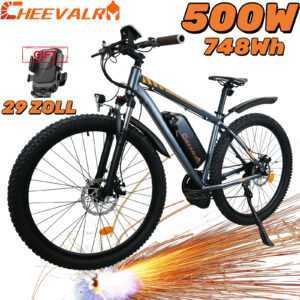 29Zoll E-Mountainbike  Mittelmotor ebike 500W Elektrofahrrad 748Wh 15.6ah NEU