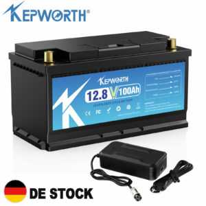 12V 100AH LiFePO4 Lithium Batterie BMS Akku Wohnmobile Solaranlage RV+Ladegerät