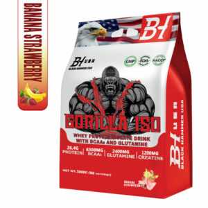 Isolate Whey Protein 5000g Banane & Erdbeere  | FAST ABSORBING-Black Hammer USA