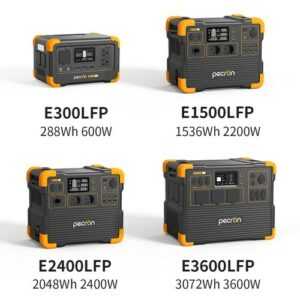Pecron 600-3600W Tragbare Powerstation 288-3072Wh Solargenerator LiFePO4 Camping